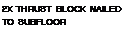 Подпись: 2X THRUST BLOCK NAILED TO SUBFLOOR