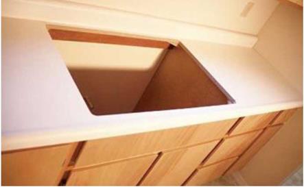 Install the base cabinets in kitchens and baths