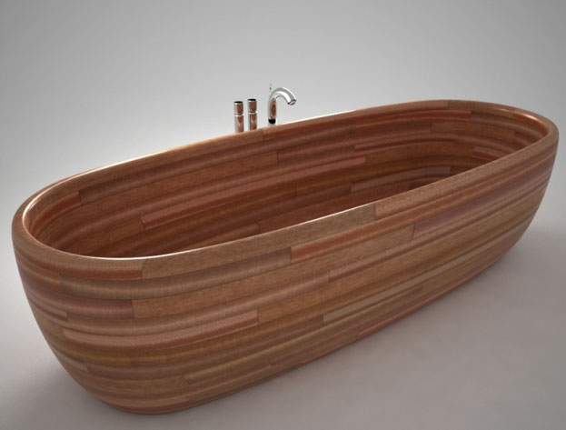 Wood baths.