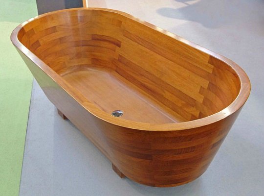 Wood baths.