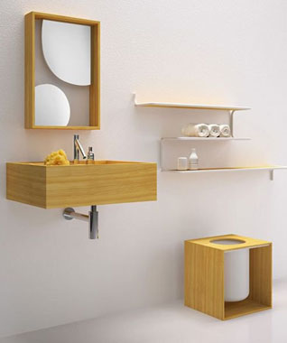 Harmony of simplicity in a bathroom