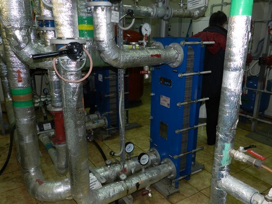Washing of system of heating